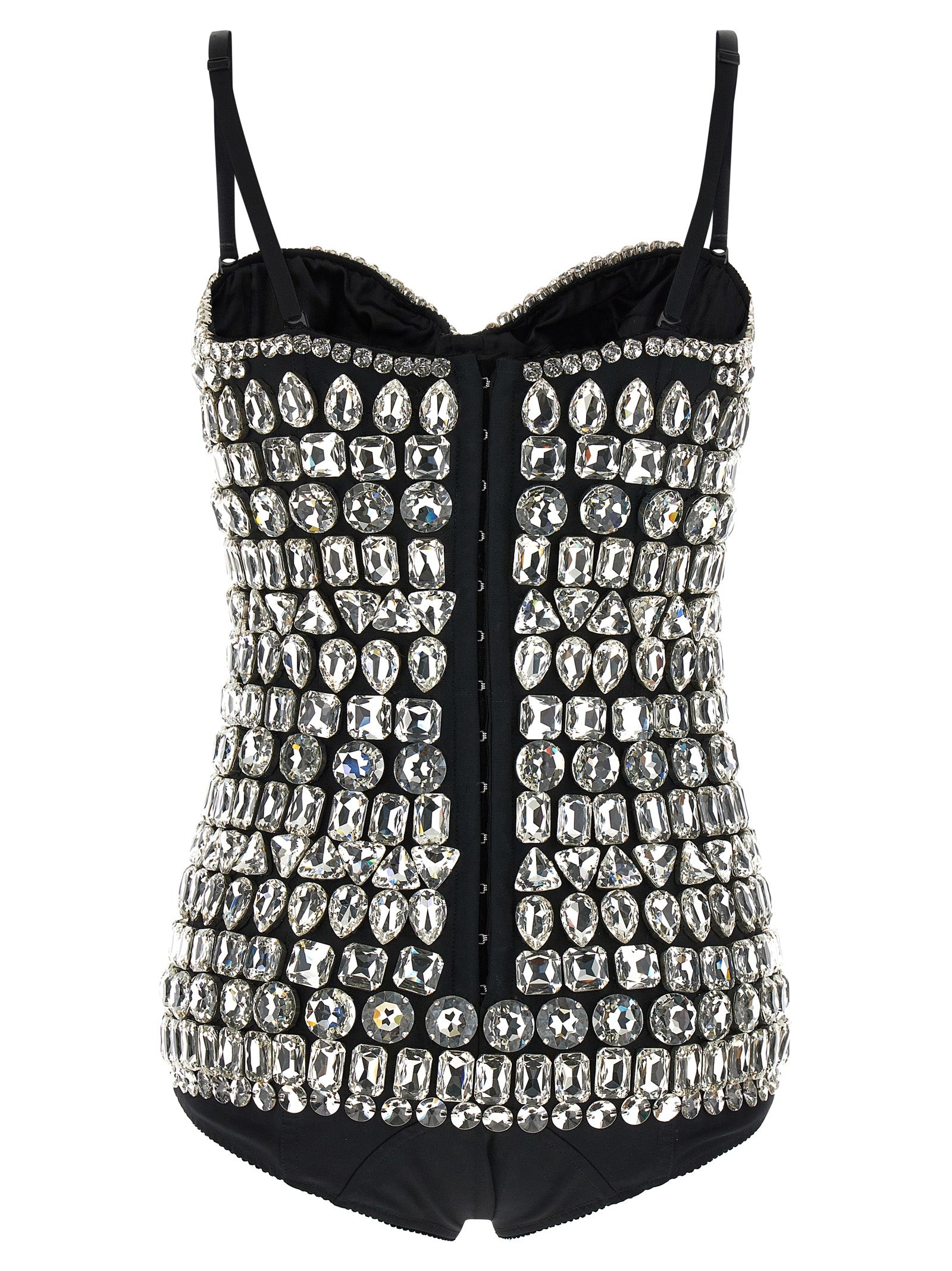 Dolce & Gabbana Silver Polyamide Bodysuit