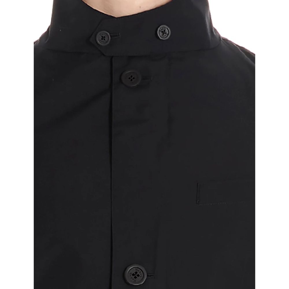 Herno Black Polyester Full-Length Jacket - Timeless Luxury