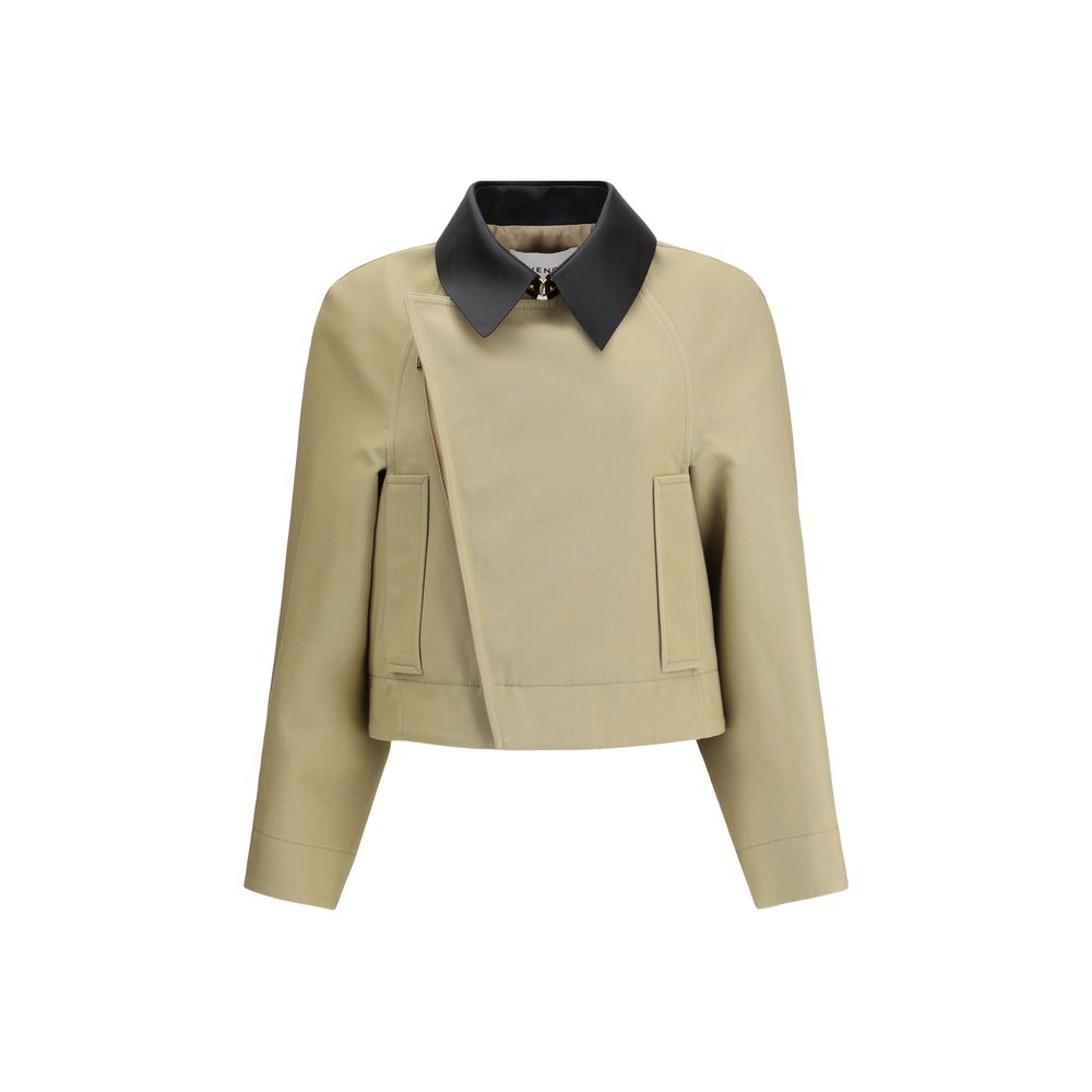 Elevate your style with Givenchy's Beige Cotton Clothing, a luxurious blend of cotton and wool, reinterpreting classic elegance for the modern connoisseur.