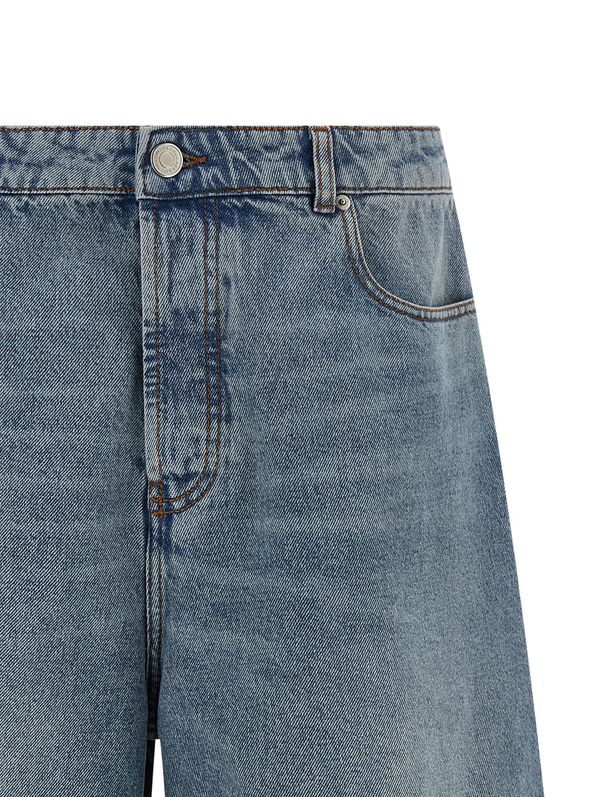 Ami Paris Blue Cotton Bermuda Shorts - Effortless Luxury Style