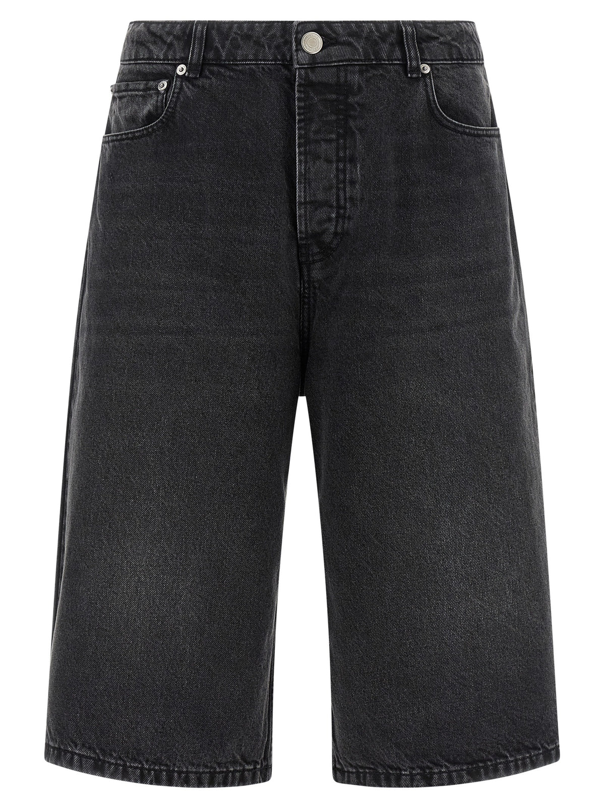 Ami Paris Black Cotton Bermuda Shorts - Luxury Casual Elegance