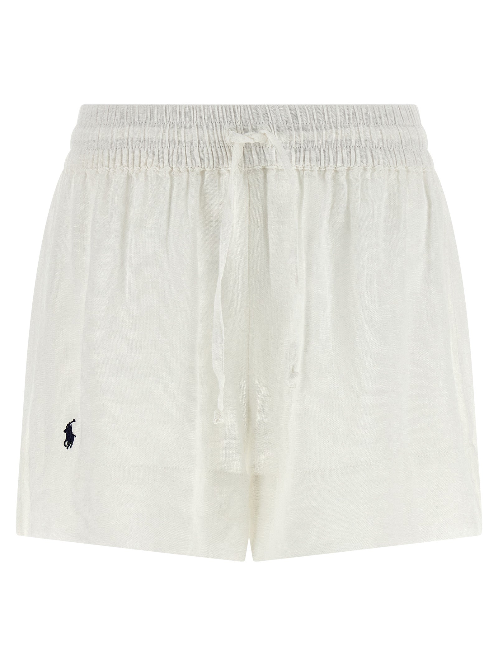 Elevate your summer wardrobe with Polo Ralph Lauren's White Organic Cotton Bermuda Shorts, a blend of organic cotton and linen that exudes effortless sophistication and timeless elegance.