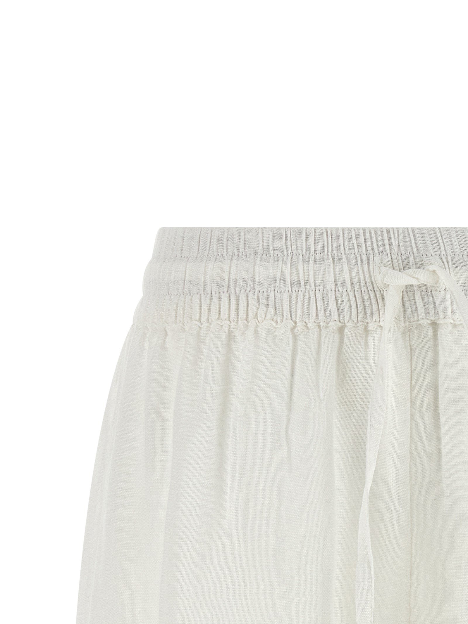 Elevate your summer wardrobe with Polo Ralph Lauren's White Organic Cotton Bermuda Shorts, a luxurious blend of organic cotton and linen, designed for effortless sophistication.
