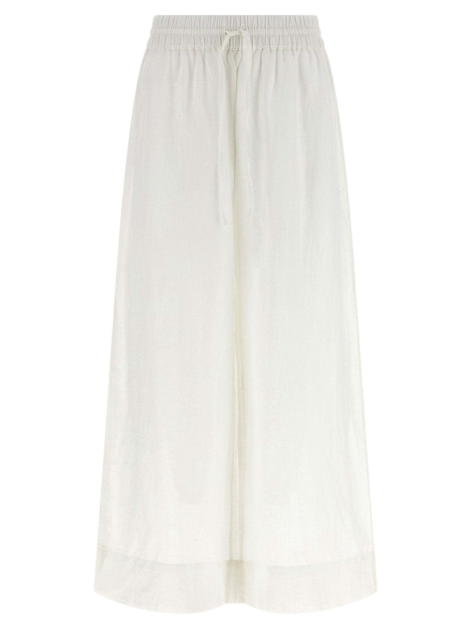 Polo Ralph Lauren White Linen Casual Pants - Effortless Luxury