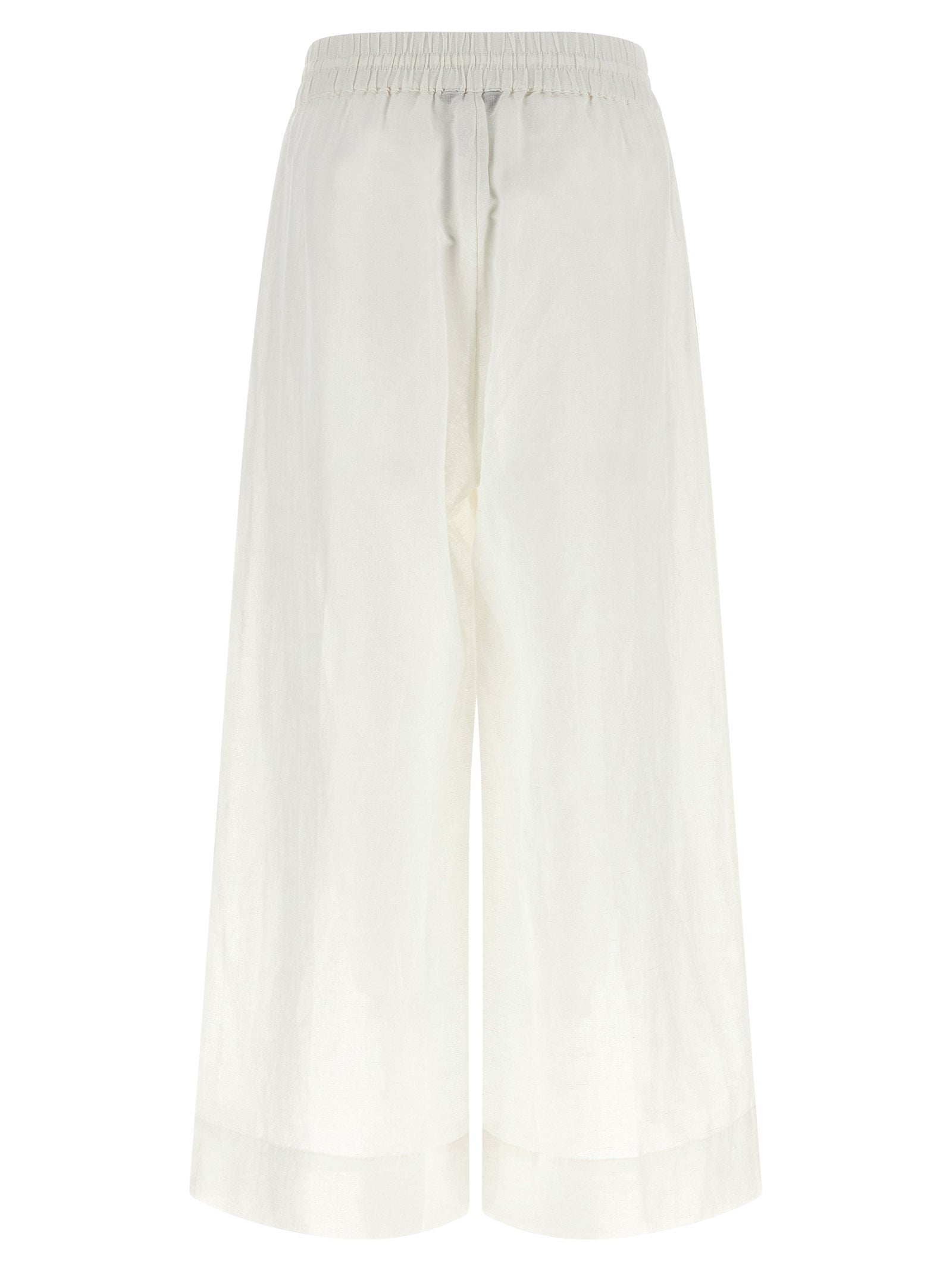 Polo Ralph Lauren White Linen Casual Pants - Effortless Elegance