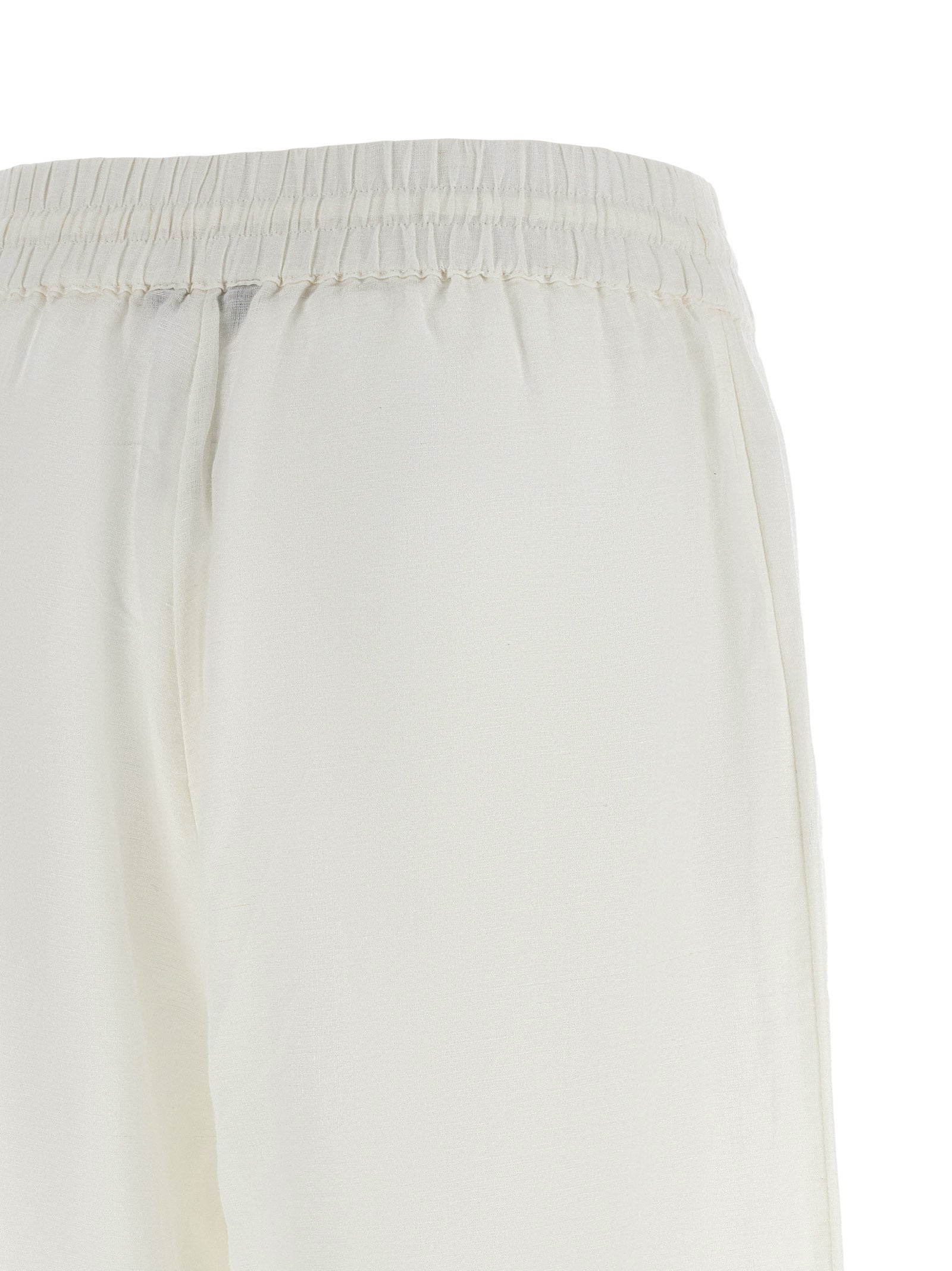 Polo Ralph Lauren White Linen Casual Pants - Effortless Luxury