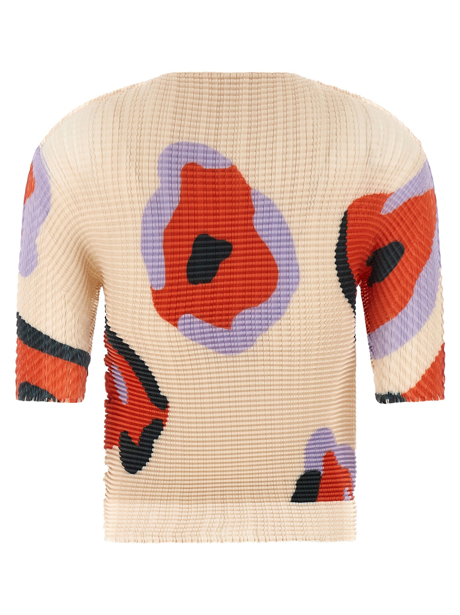 Issey Miyake Beige Polyester Pattern Shirt