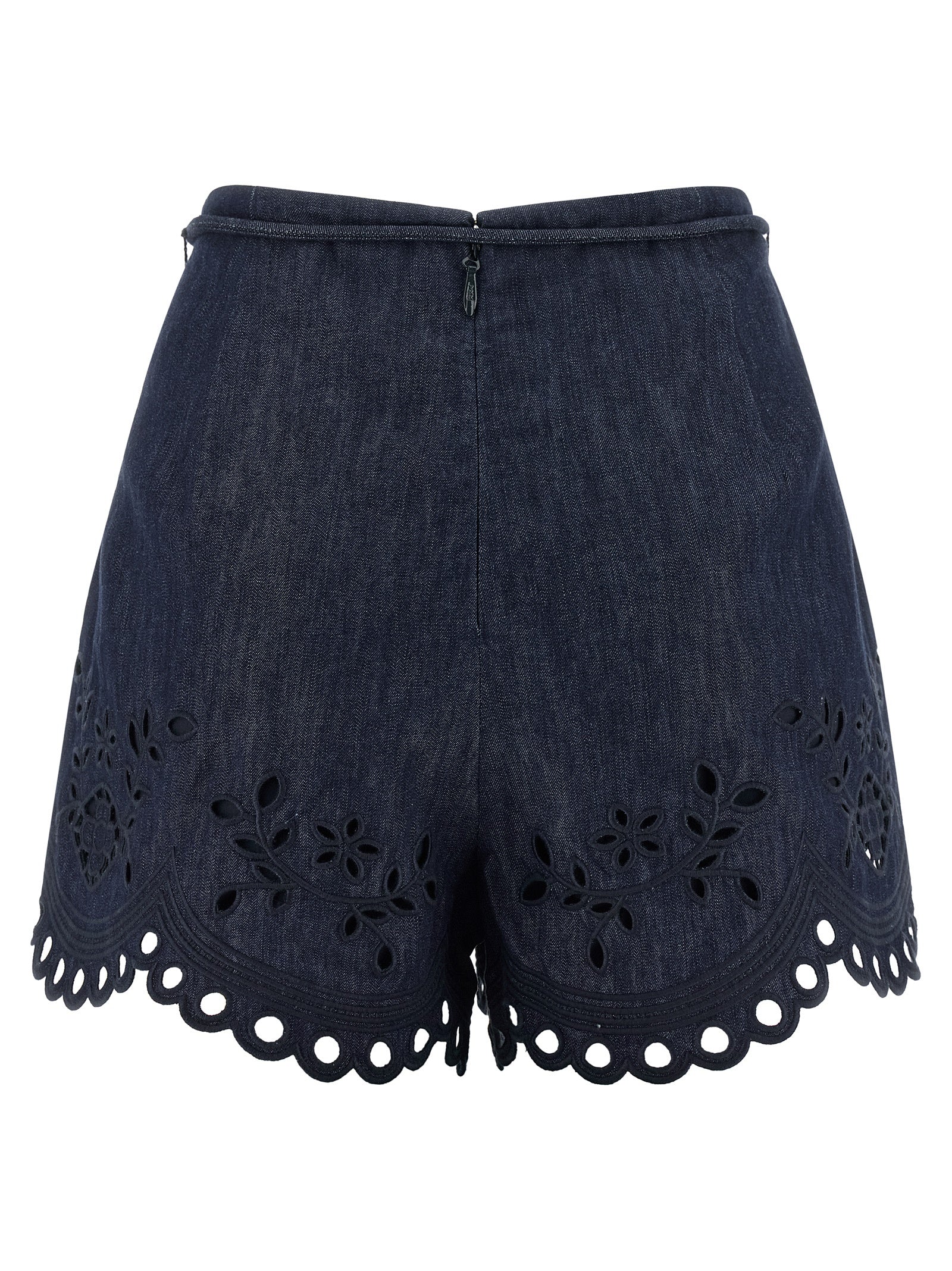 Zimmermann Blue Cotton Bermuda Shorts - Exquisite Summer Luxury