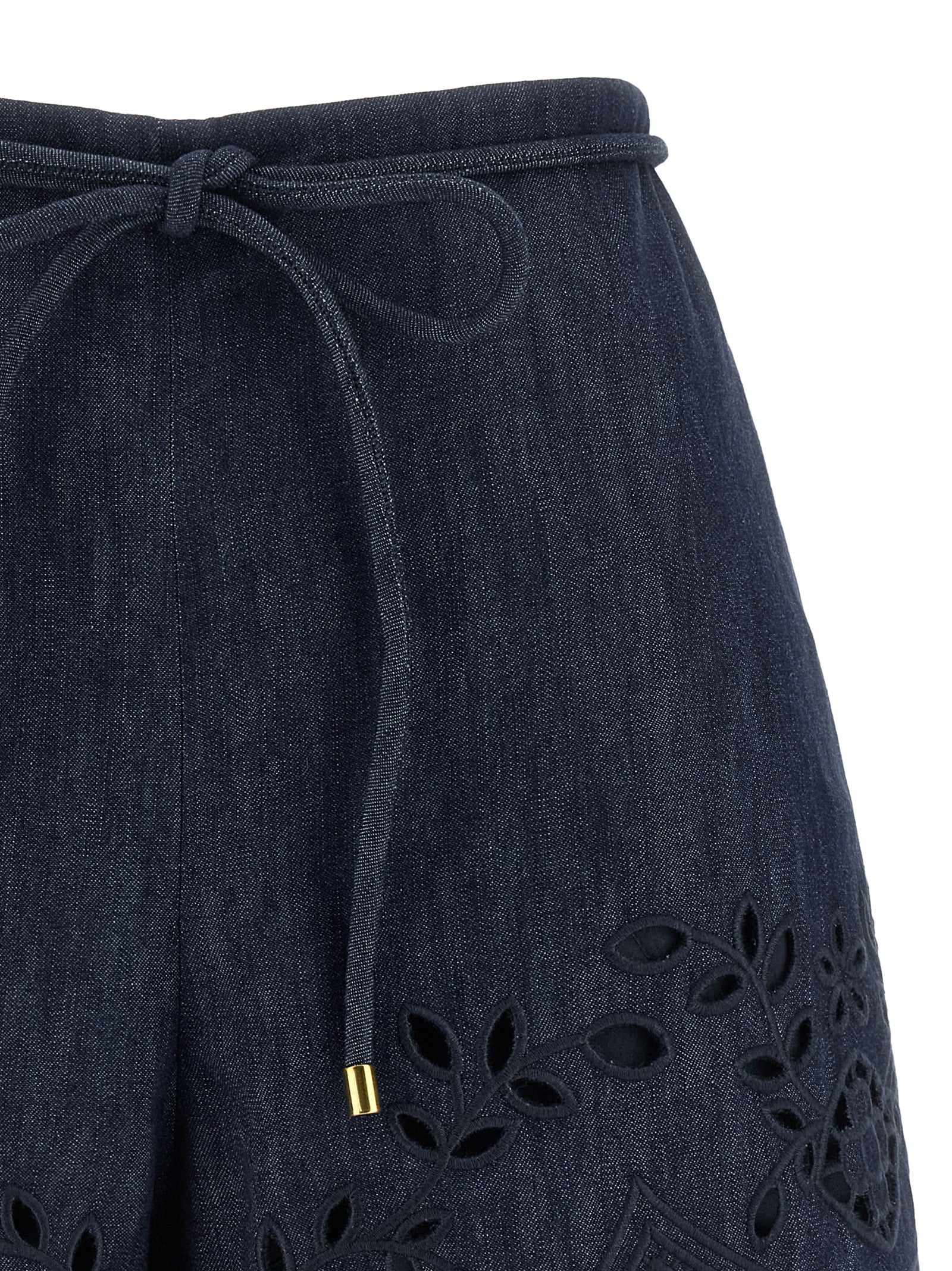 Zimmermann Blue Cotton Bermuda Shorts - Elevate Summer Luxury