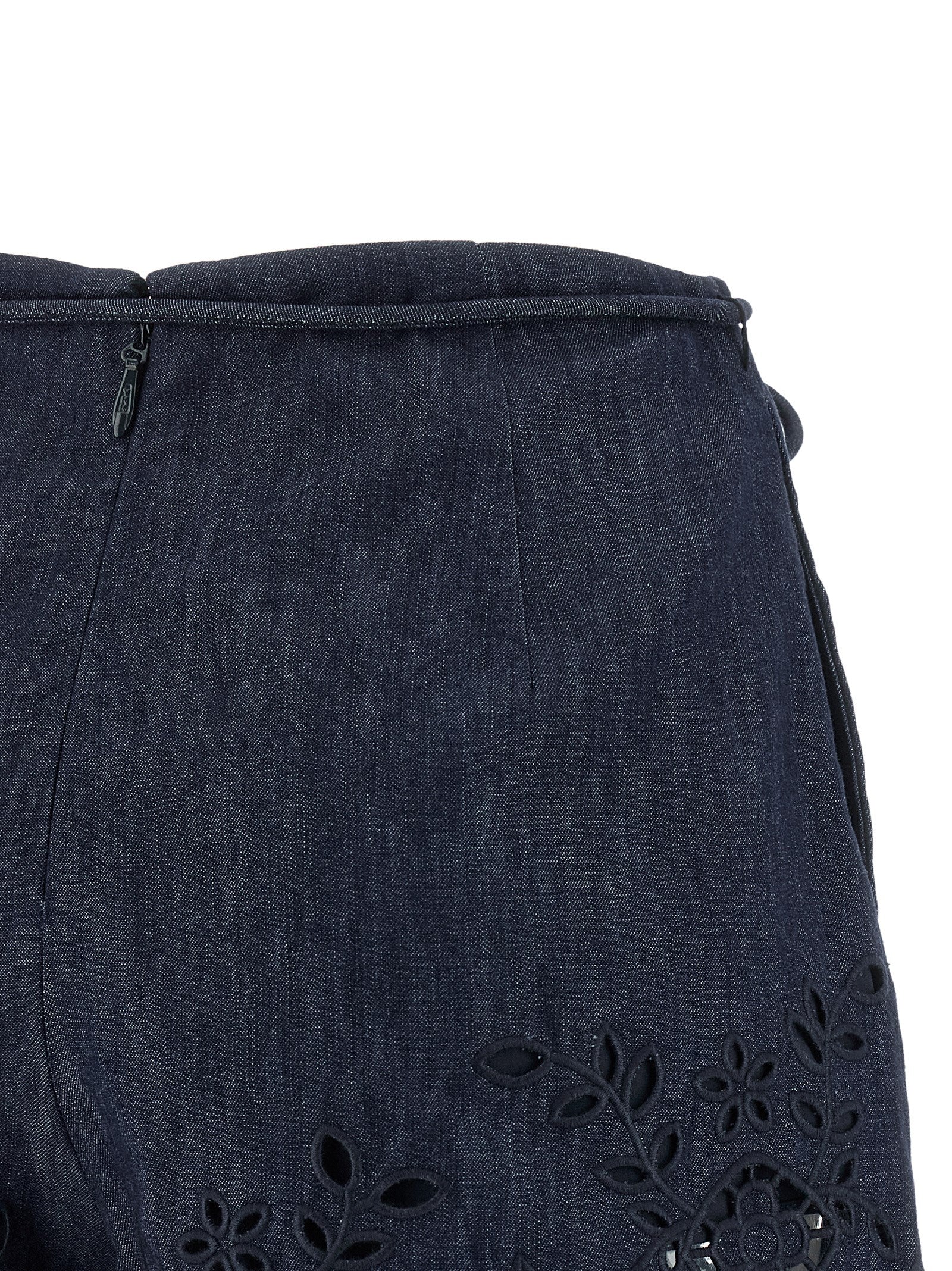 Zimmermann Blue Cotton Bermuda Shorts - Exquisite Summer Luxury