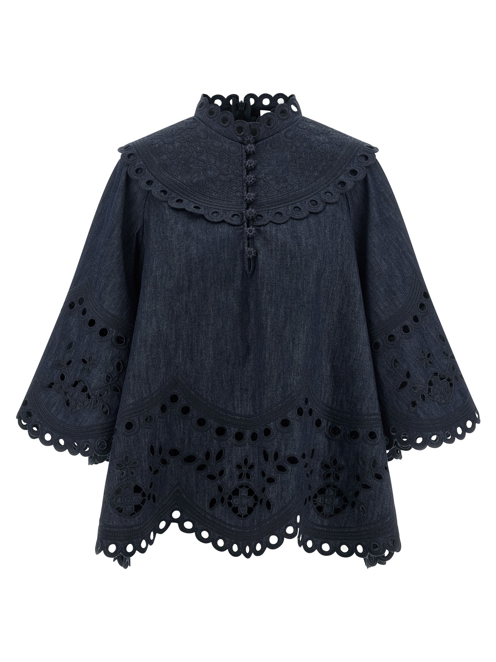 Zimmermann Mahon Blouse - Exquisite Blue Cotton Elegance