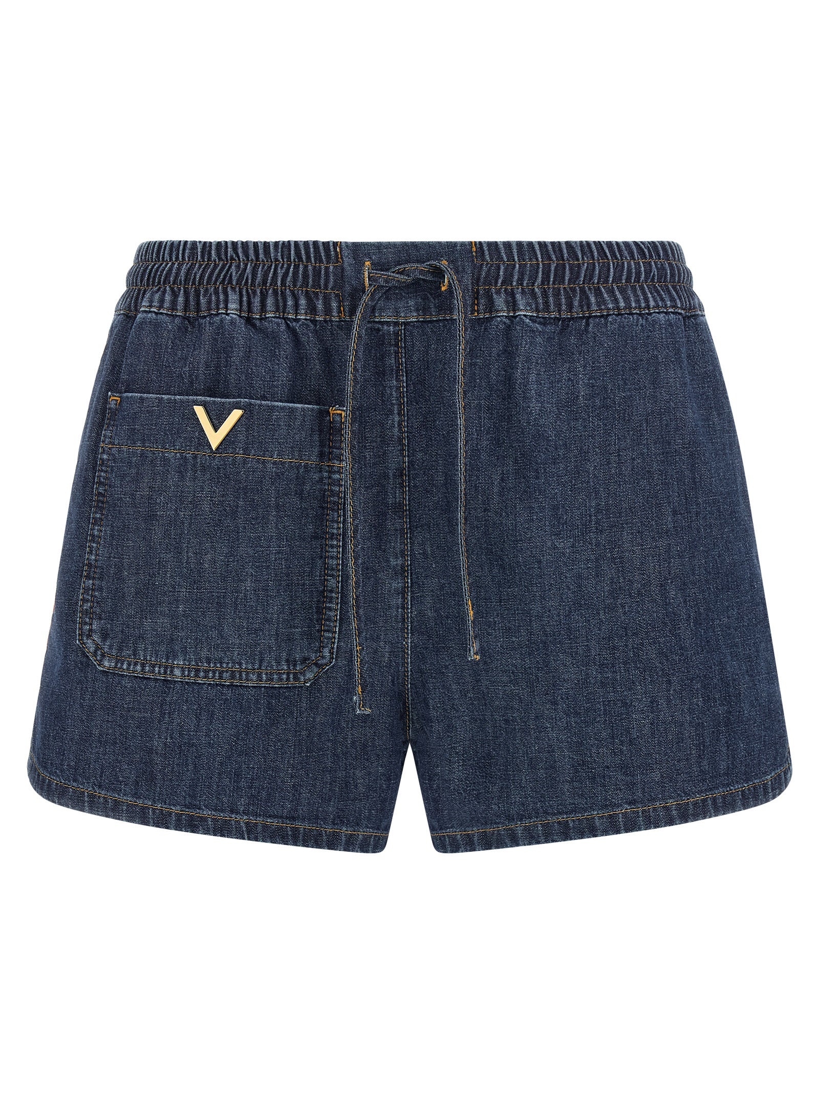 Elevate your wardrobe with Valentino Garavani Blue Cotton Bermuda Shorts, where Italian craftsmanship meets modern elegance, perfect for the discerning individual.