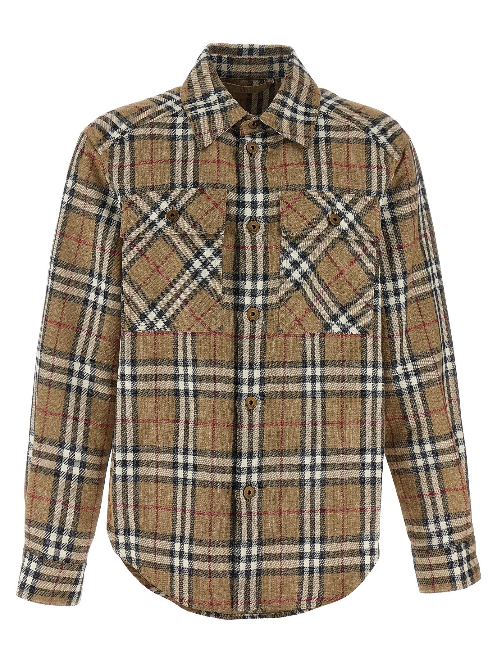 Discover the Burberry Brown Cotton Blouse, a luxurious blend of cotton and linen, exuding timeless elegance and sophistication for those who embody refined taste.