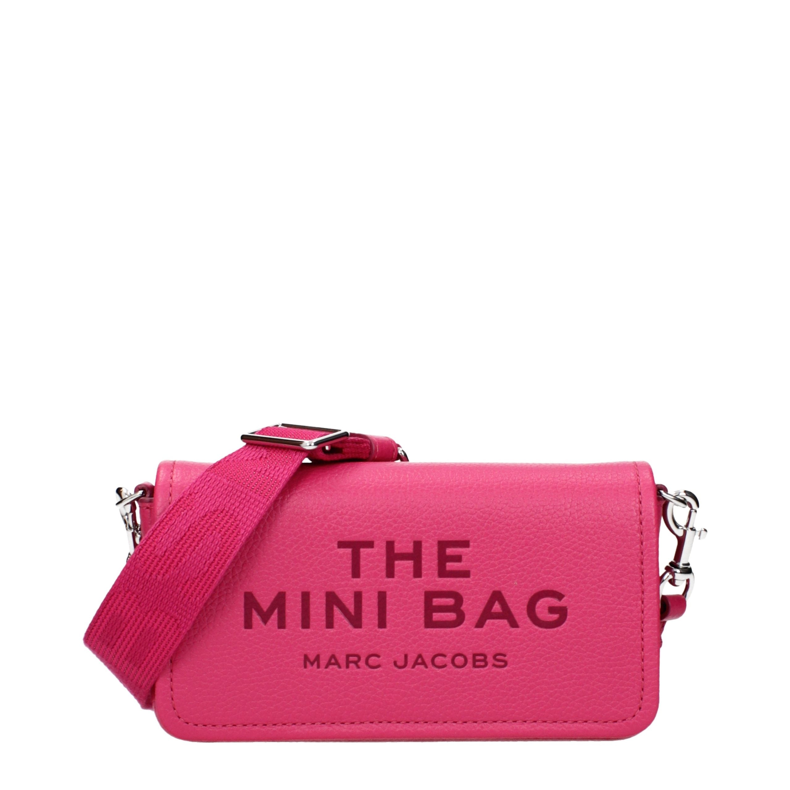 Elevate your style with the Marc Jacobs Pink Leather Crossbody Bag, a luxurious fusion of exquisite craftsmanship and vibrant elegance, perfect for any discerning individual.