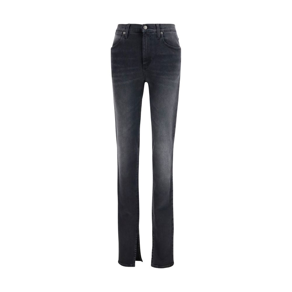 Experience the allure of Gucci Black Cotton Skinny Jeans, crafted from premium materials for a timeless silhouette that embodies sophistication and luxury.