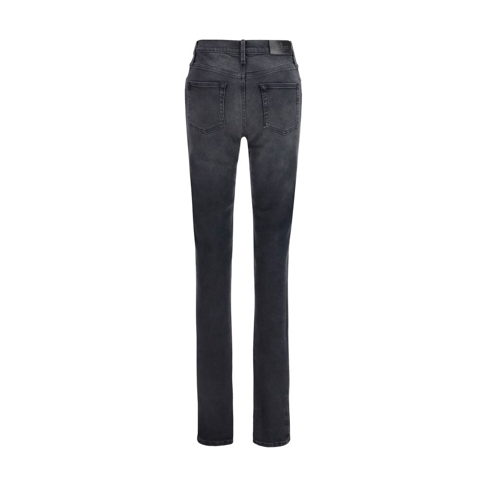 Elevate your wardrobe with Gucci Black Cotton Skinny Jeans, crafted from premium materials for a sleek silhouette that embodies timeless luxury and sophisticated allure.