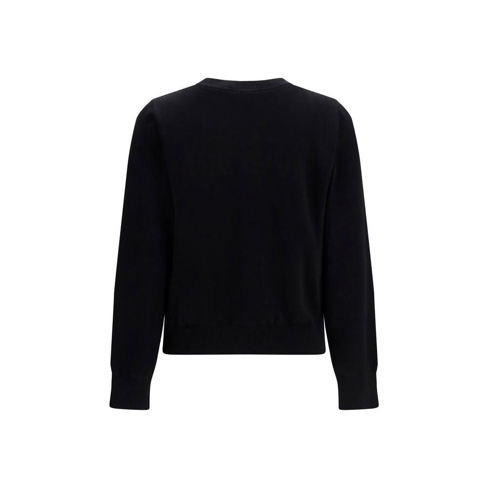 Ganni Black Cotton Sweatshirt - Elevate Your Luxe Wardrobe