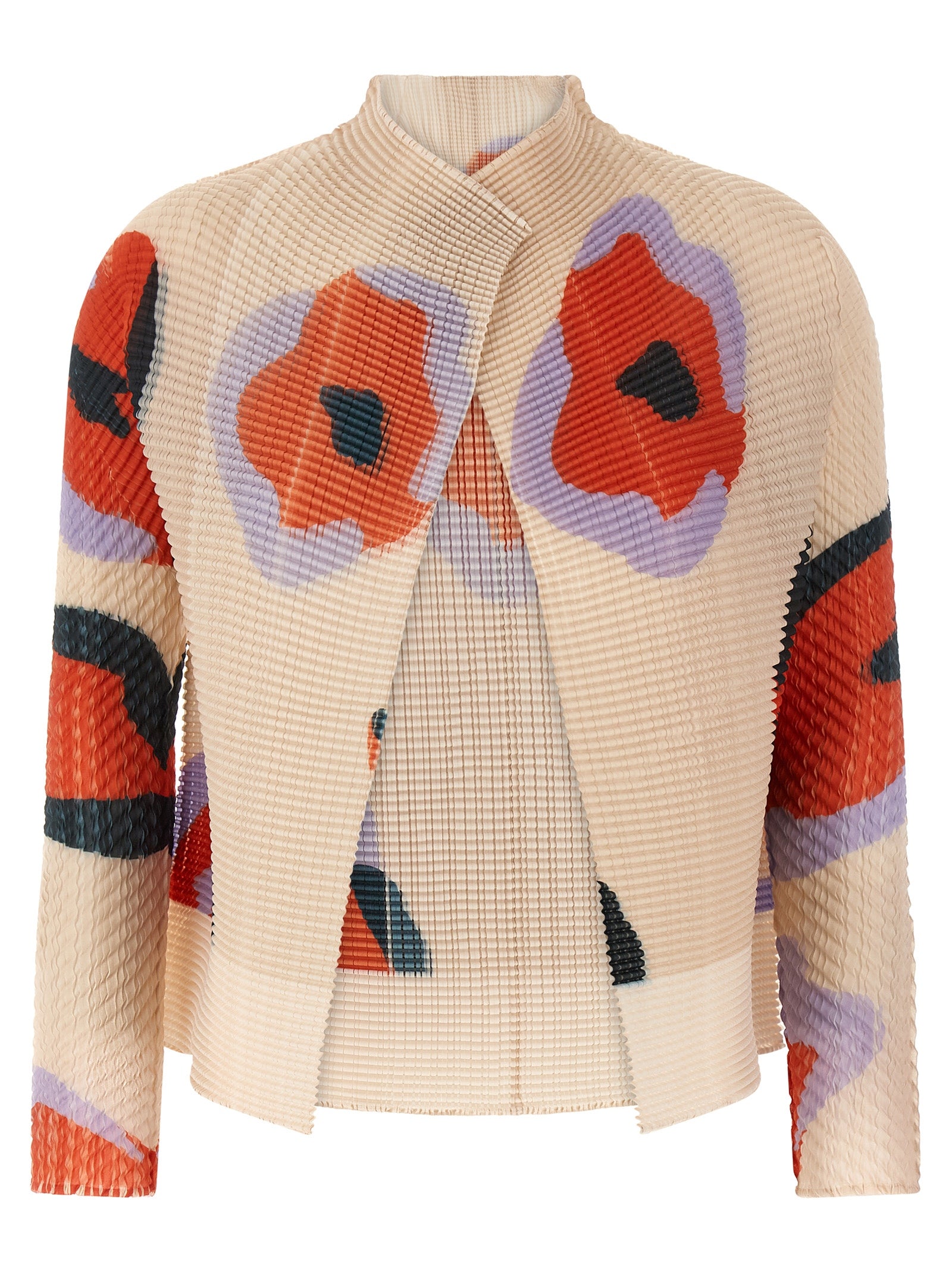 Issey Miyake Beige Polyester Cardigan