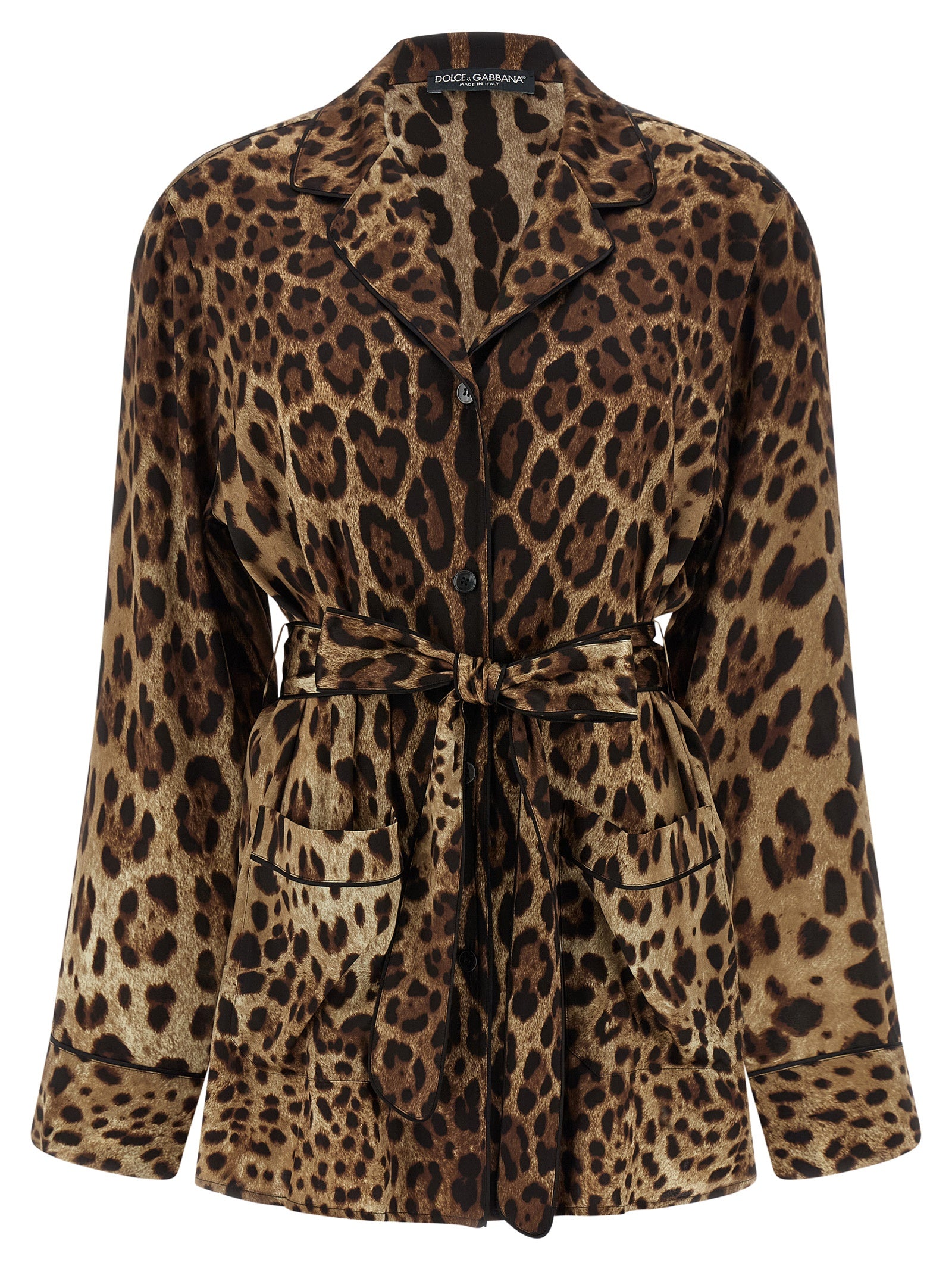 Dolce & Gabbana Brown Silk Blouse