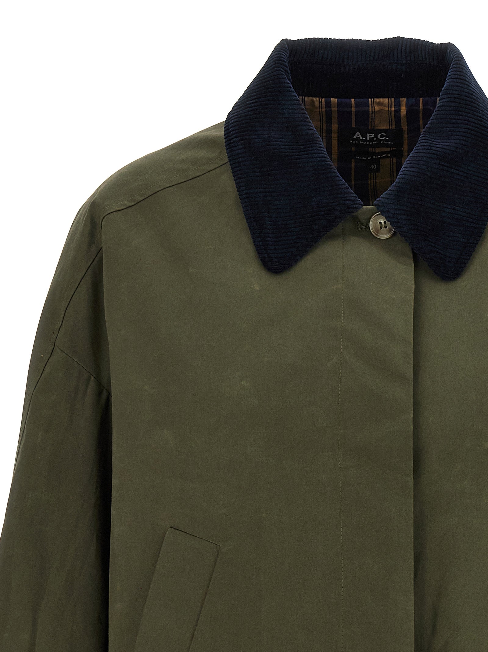 A.P.C. Bicolor Cotton Shell Jacket