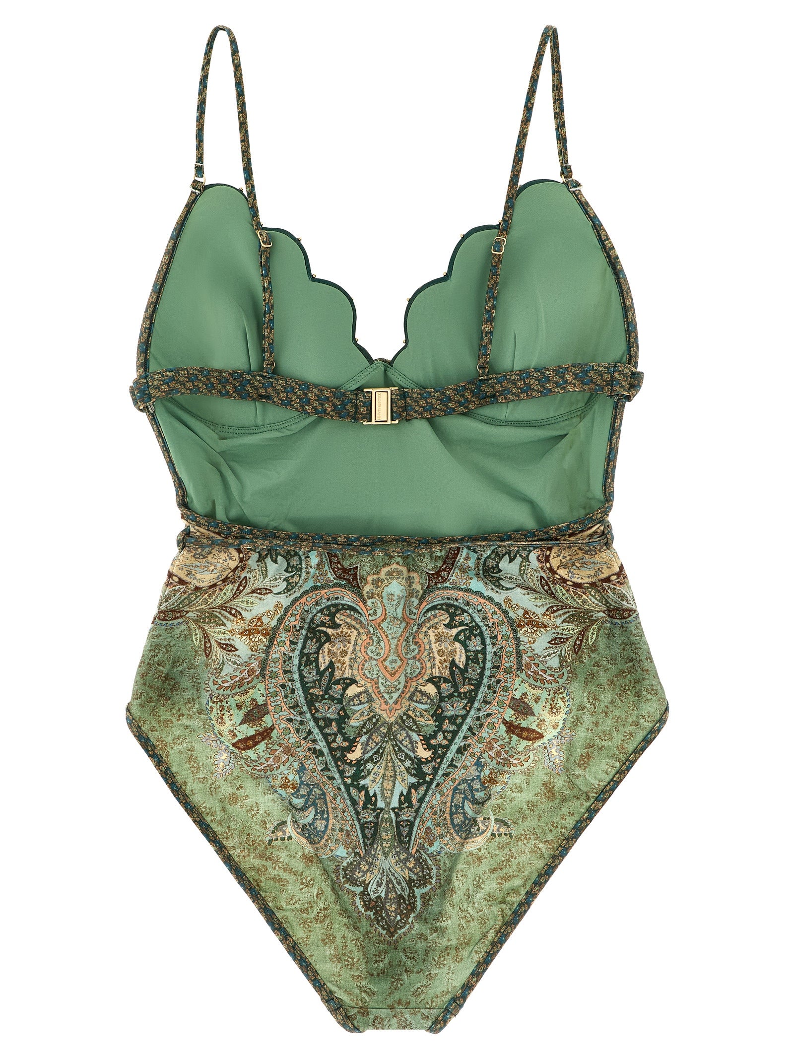 Zimmermann Bicolor Polyamide One-Piece Swimsuit