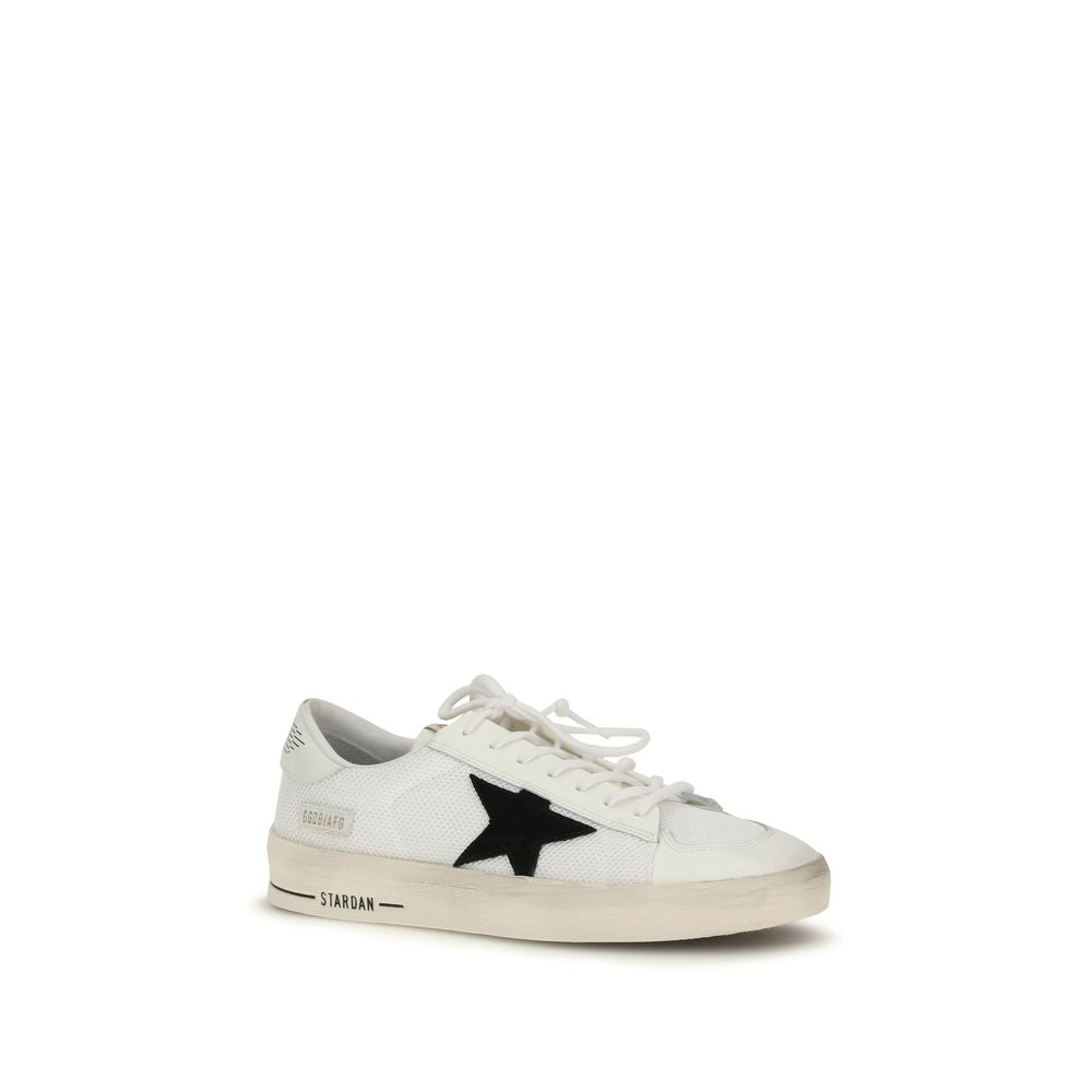 Discover the Golden Goose White Calf Leather Bos Taurus Sneakers, where exquisite craftsmanship meets timeless elegance, perfect for the discerning individual who values luxury.