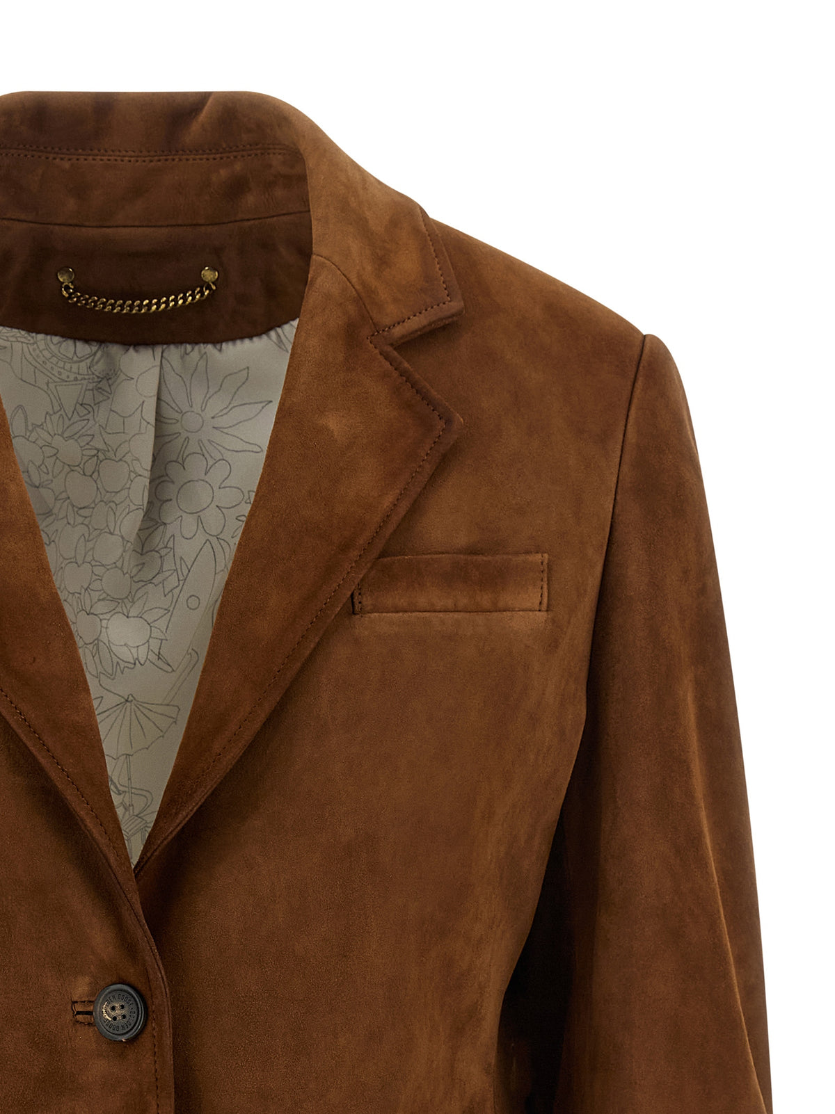 Experience the allure of the Golden Goose Brown Lamb Leather Jacket from the Journey Collection, where exquisite craftsmanship meets timeless elegance in luxurious sheep leather.