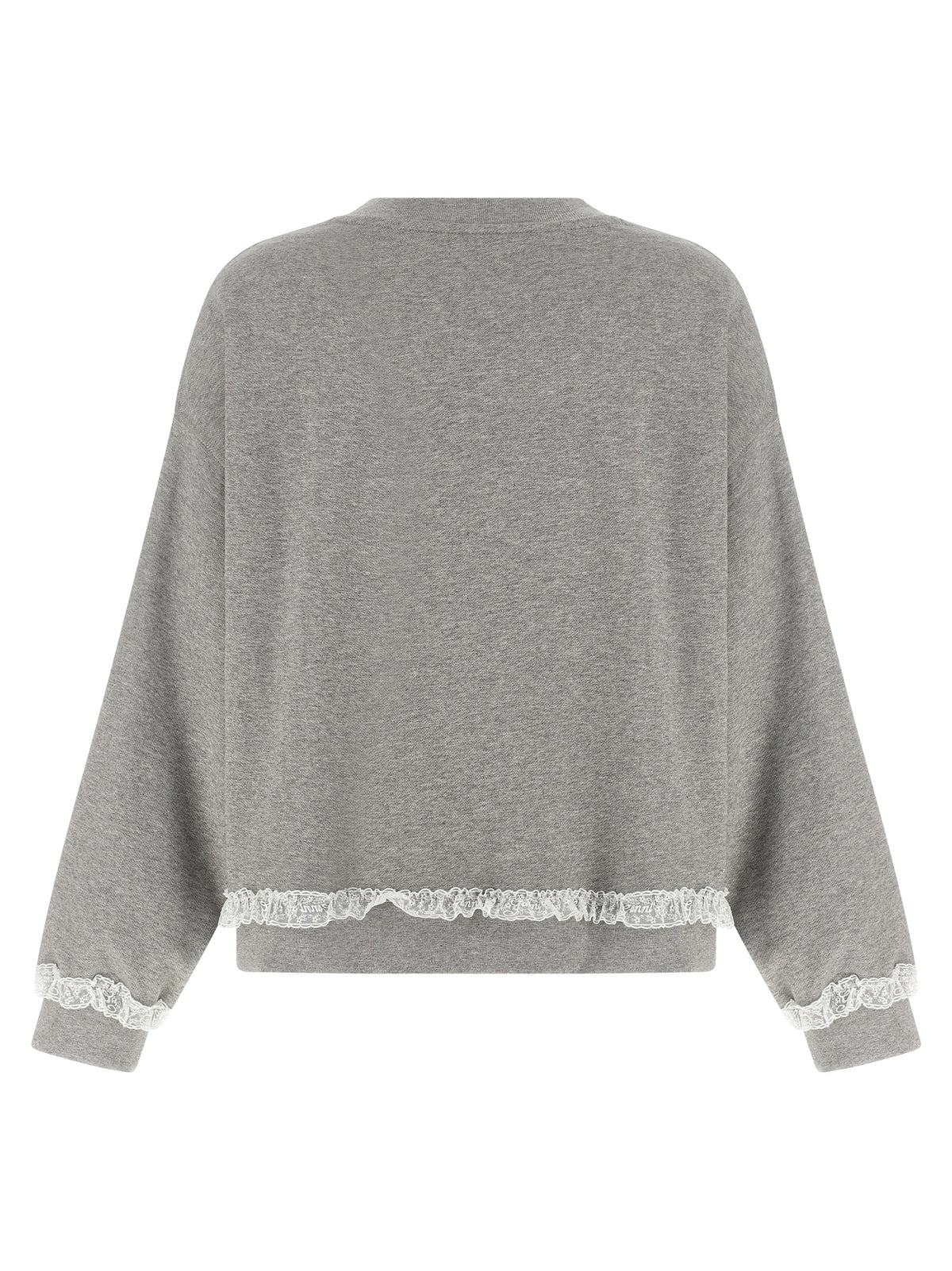 Ganni Gray Organic Cotton Sweatshirt - Effortless Luxe Style