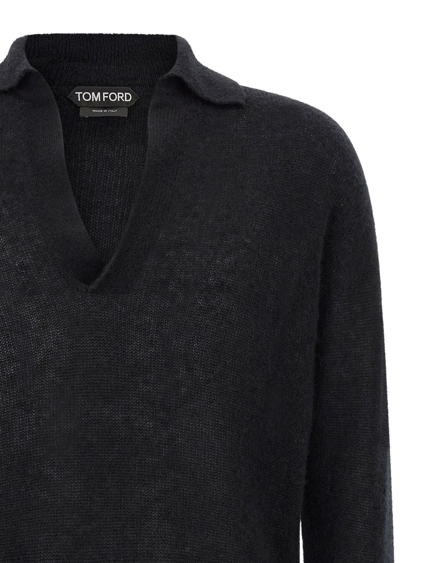 Tom Ford Black Cashmere Cardigan - Luxurious Italian Elegance