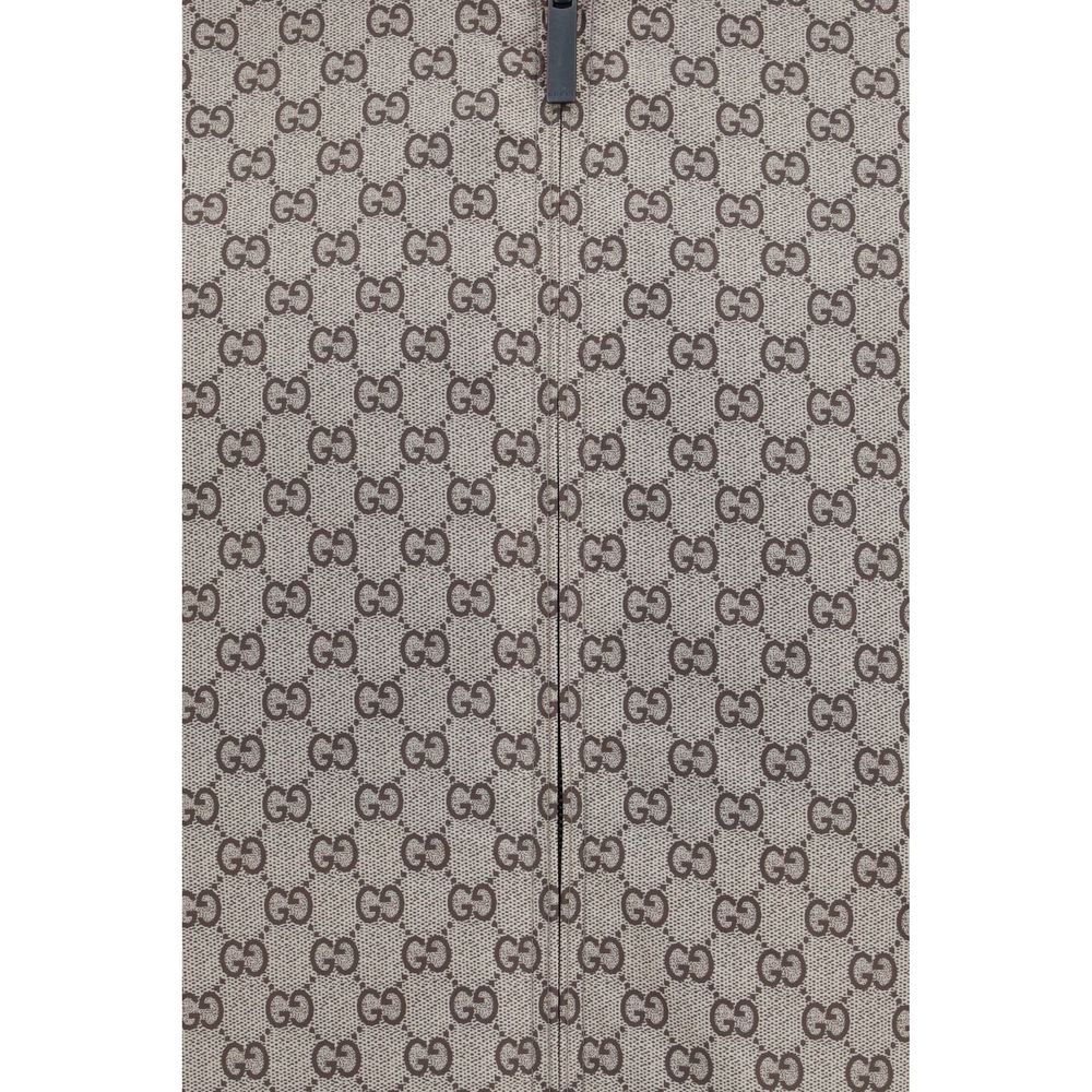 Elevate your outerwear collection with the Gucci Black Polyester Bomber, a reversible masterpiece of luxury and sophistication, crafted for timeless elegance.