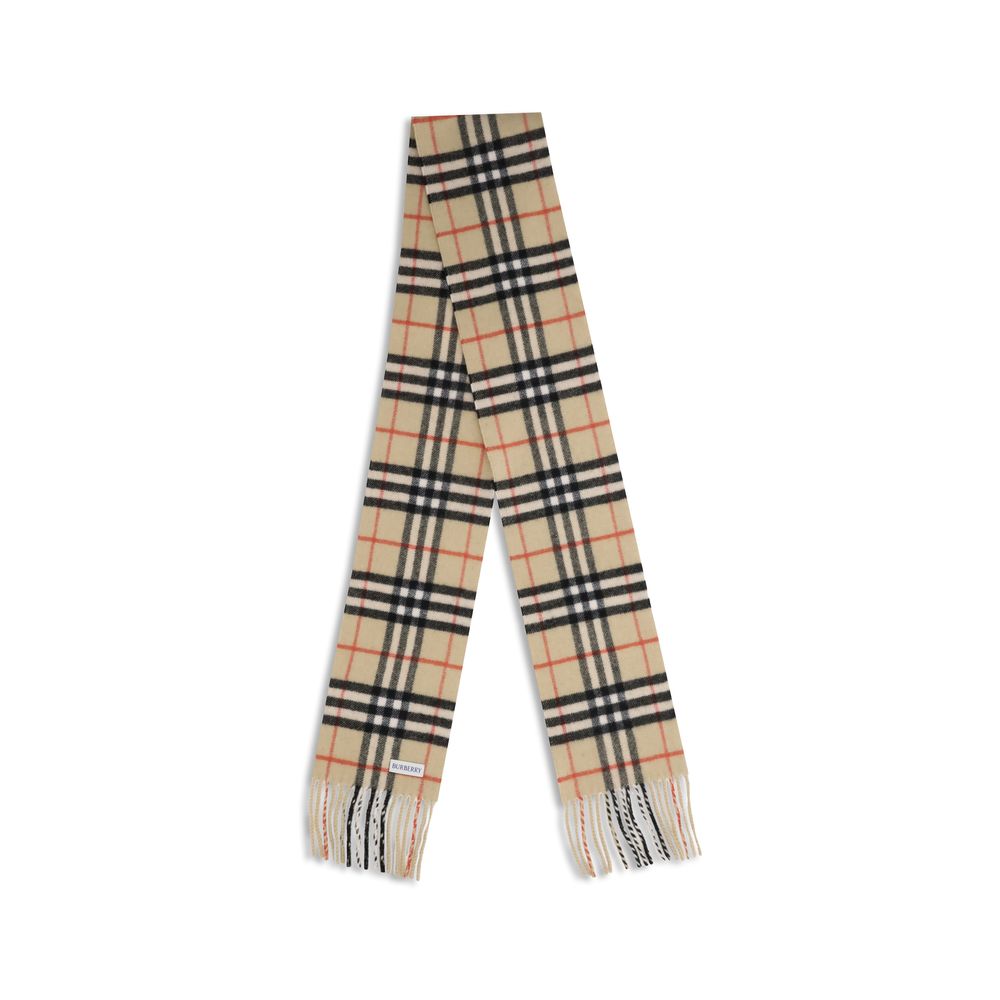 Burberry Beige Cashmere Scarf - Timeless Luxury Accessory
