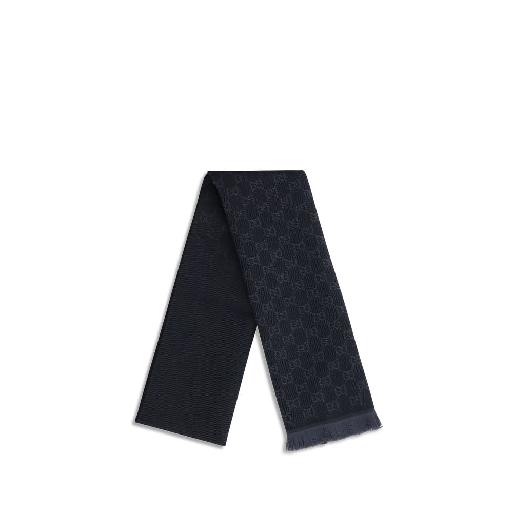 Gucci Black Wool Scarf - Timeless Elegance in Luxe Wool