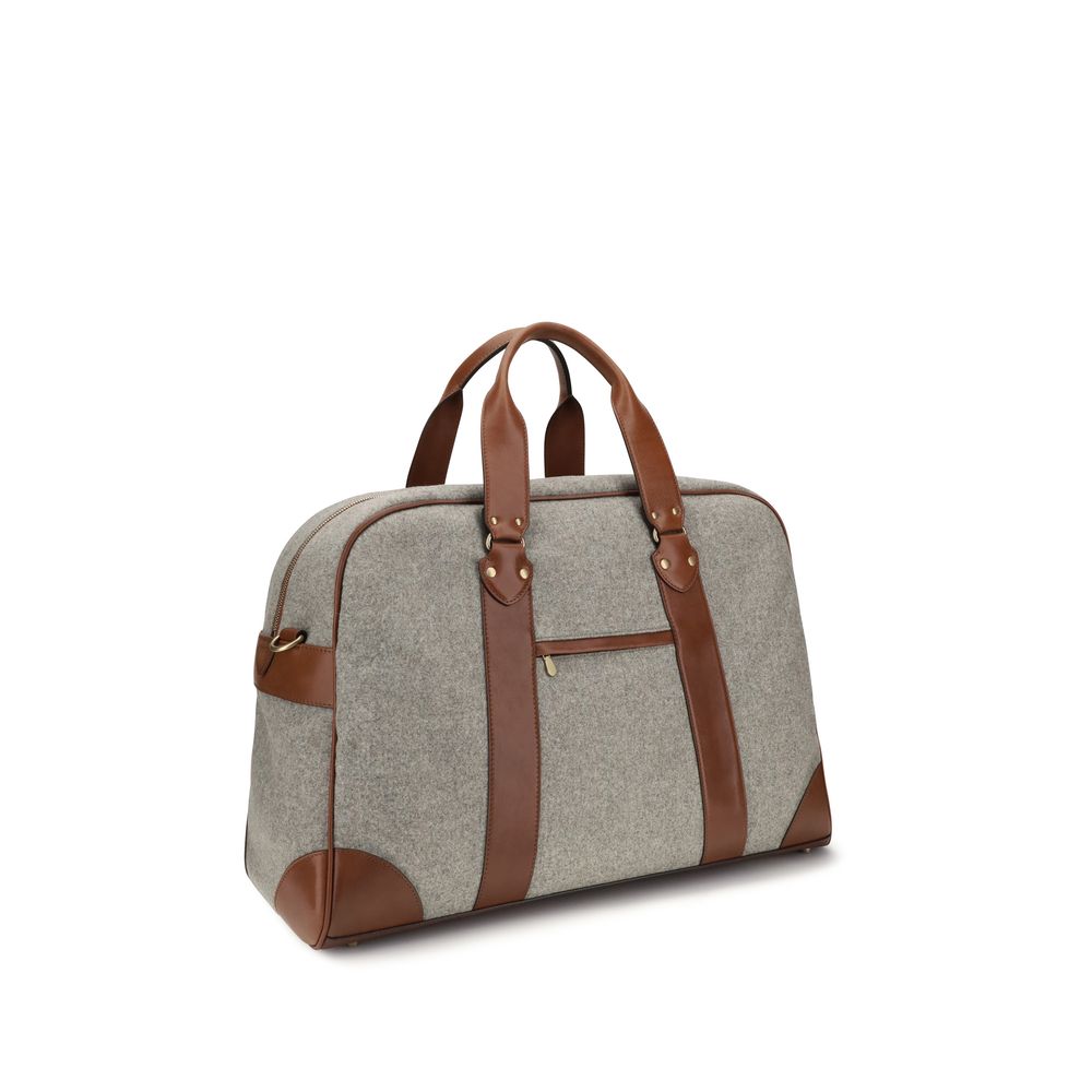 Brunello Cucinelli Beige Wool Travel Bag - Timeless Luxury