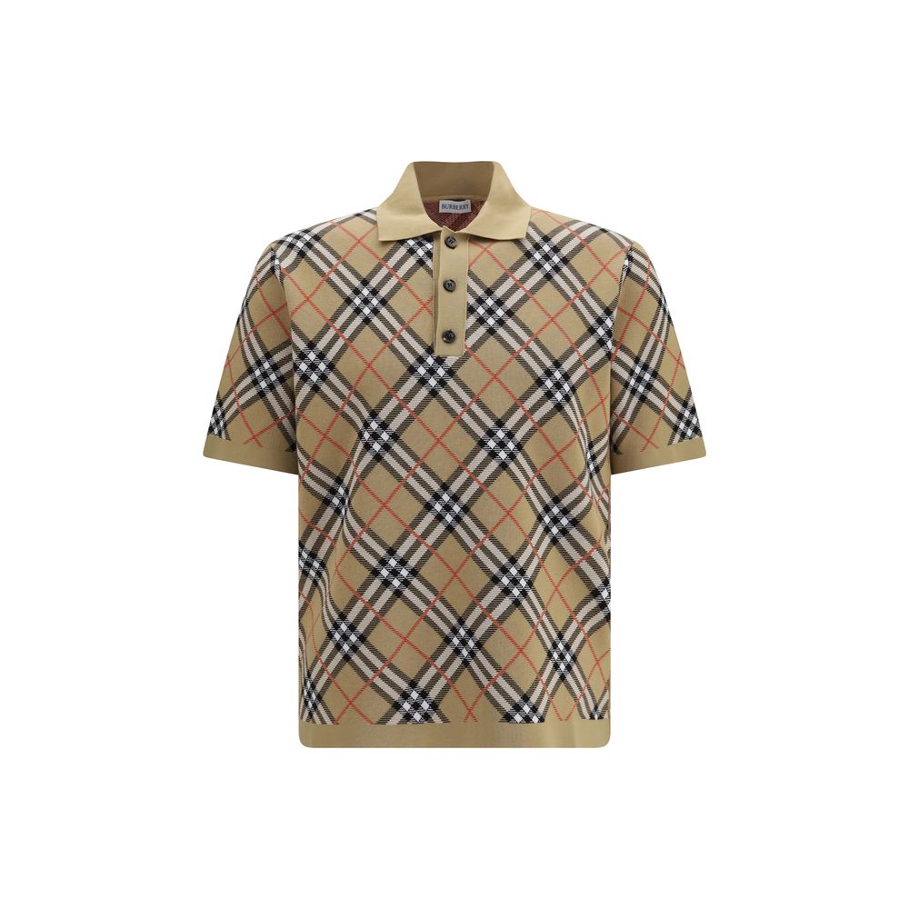Elevate your style with the Burberry Beige Cotton Polo Shirt, a luxurious blend of Italian craftsmanship and timeless elegance, perfect for any distinguished occasion.