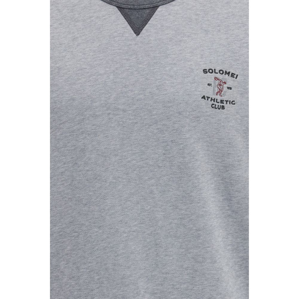 Brunello Cucinelli Gray Cotton Sweatshirt - Timeless Luxury Essential