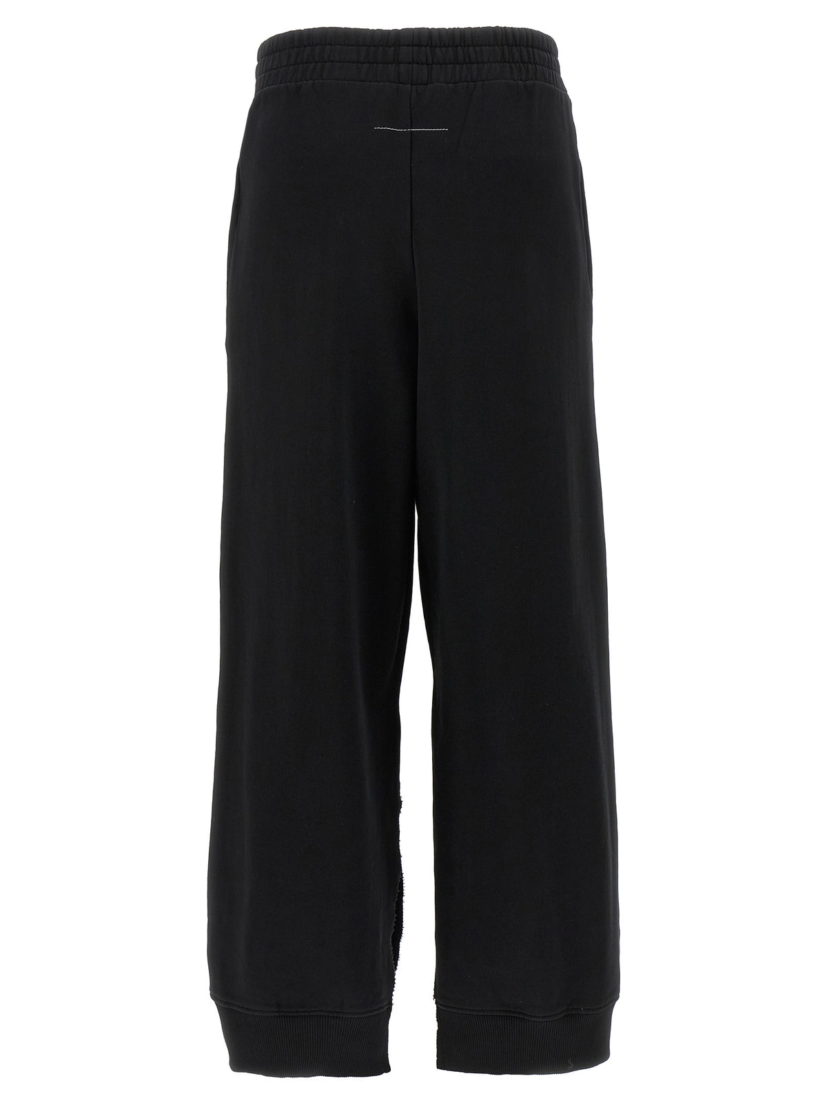 MM6 Maison Margiela Black Cotton Joggers - Effortless Elegance