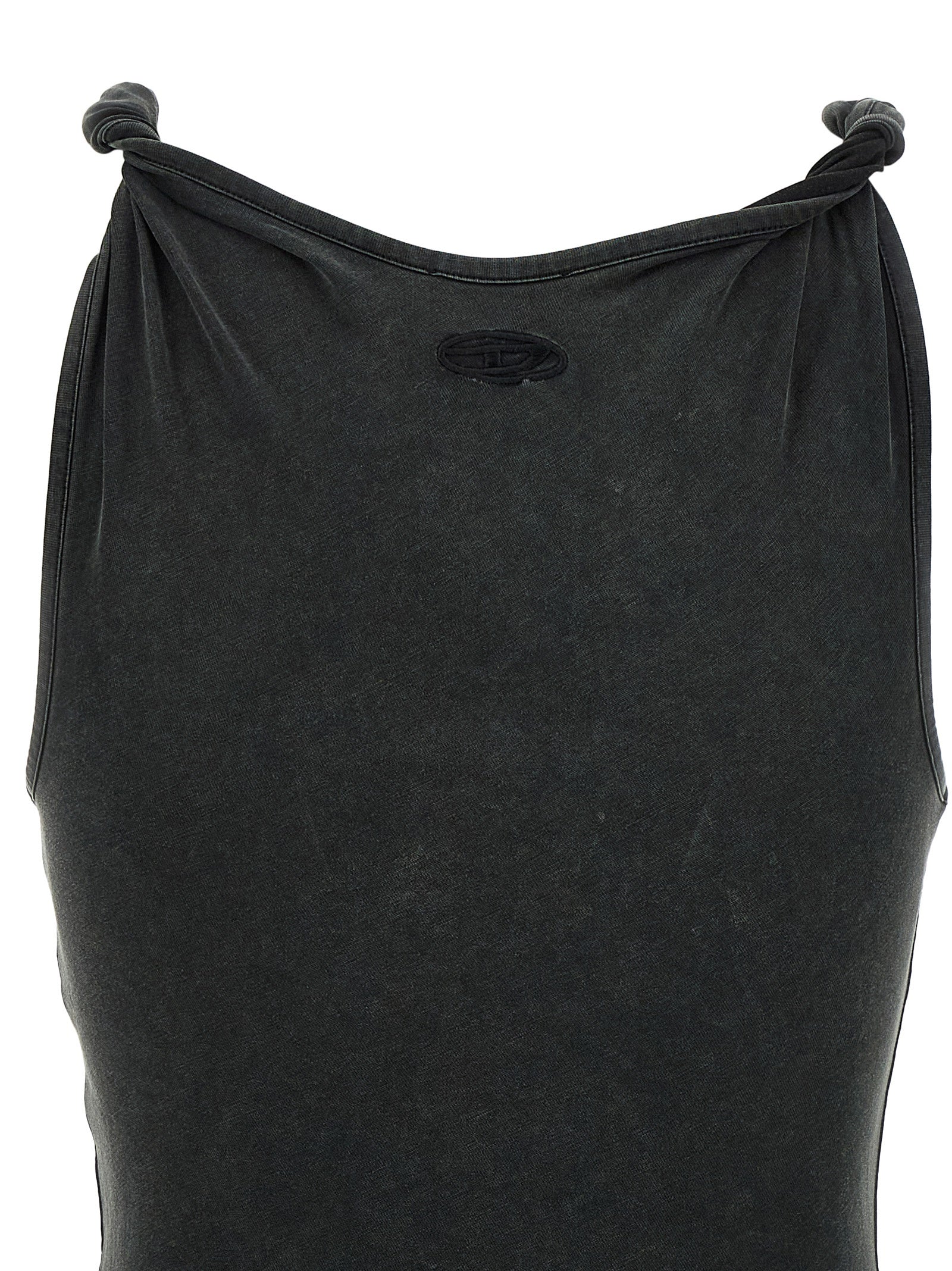 Diesel Black Modal Long Dress