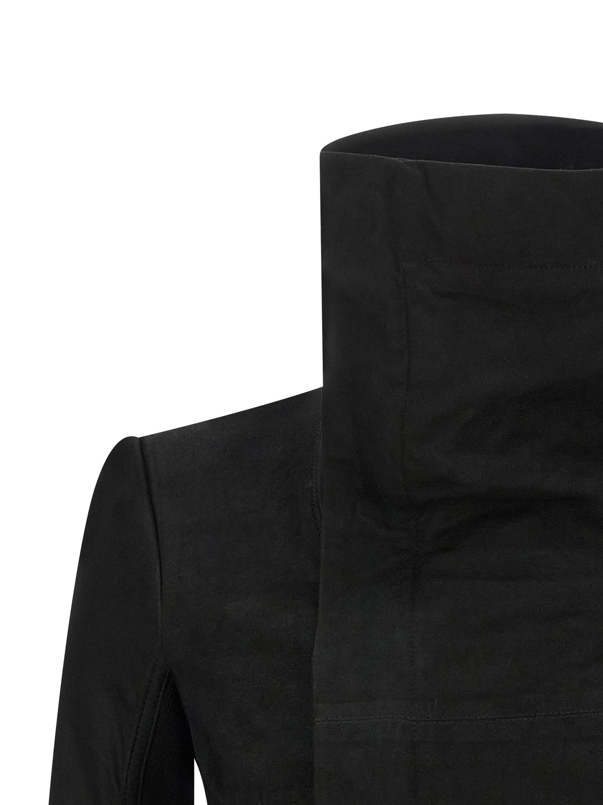 Elevate your style with the Rick Owens Black Lamb Leather Jacket from the Naska Biker collection, a luxurious blend of exquisite craftsmanship and avant-garde design.