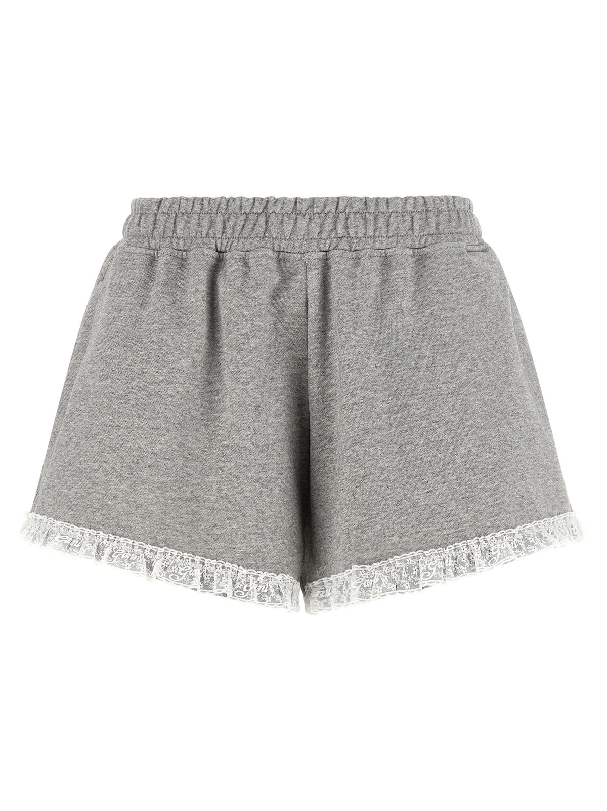 Ganni Gray Organic Cotton Bermuda Shorts - Effortless Elegance