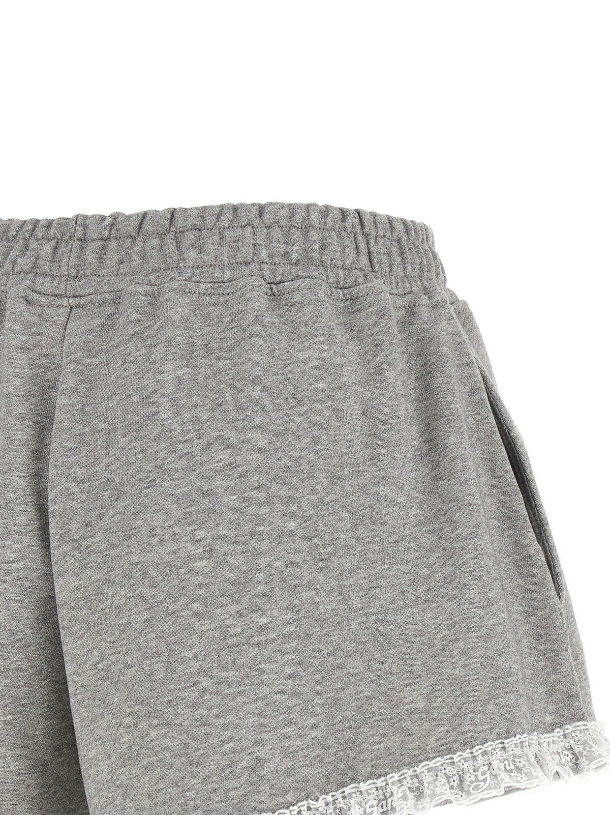 Ganni Gray Organic Cotton Bermuda Shorts - Effortless Elegance