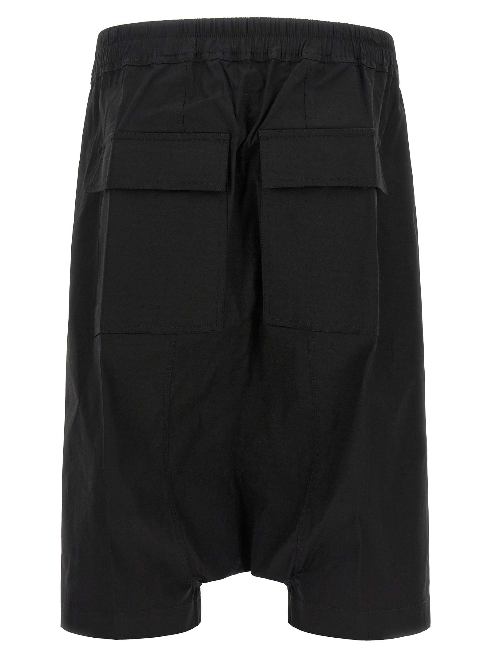 Elevate your wardrobe with Rick Owens Black Cotton Bermuda Shorts from the 'Rick S Pods' collection, where avant-garde design meets luxurious comfort for the modern connoisseur.