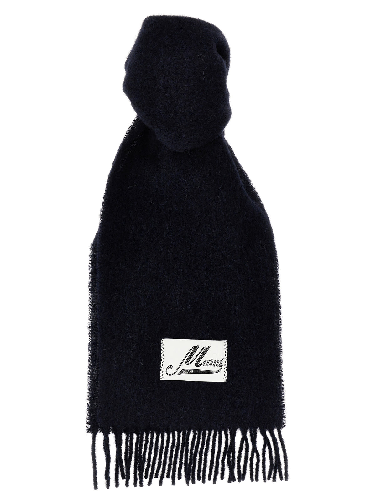 Marni Blue Wool Scarf - Unisex Luxury Fashion Statement Piece