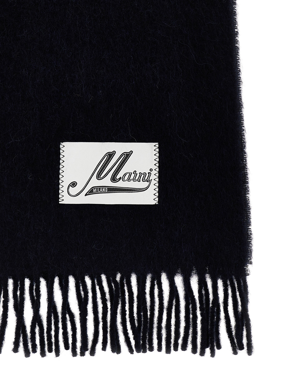 Marni Blue Wool Scarf - Exquisite Luxury Fashion Statement