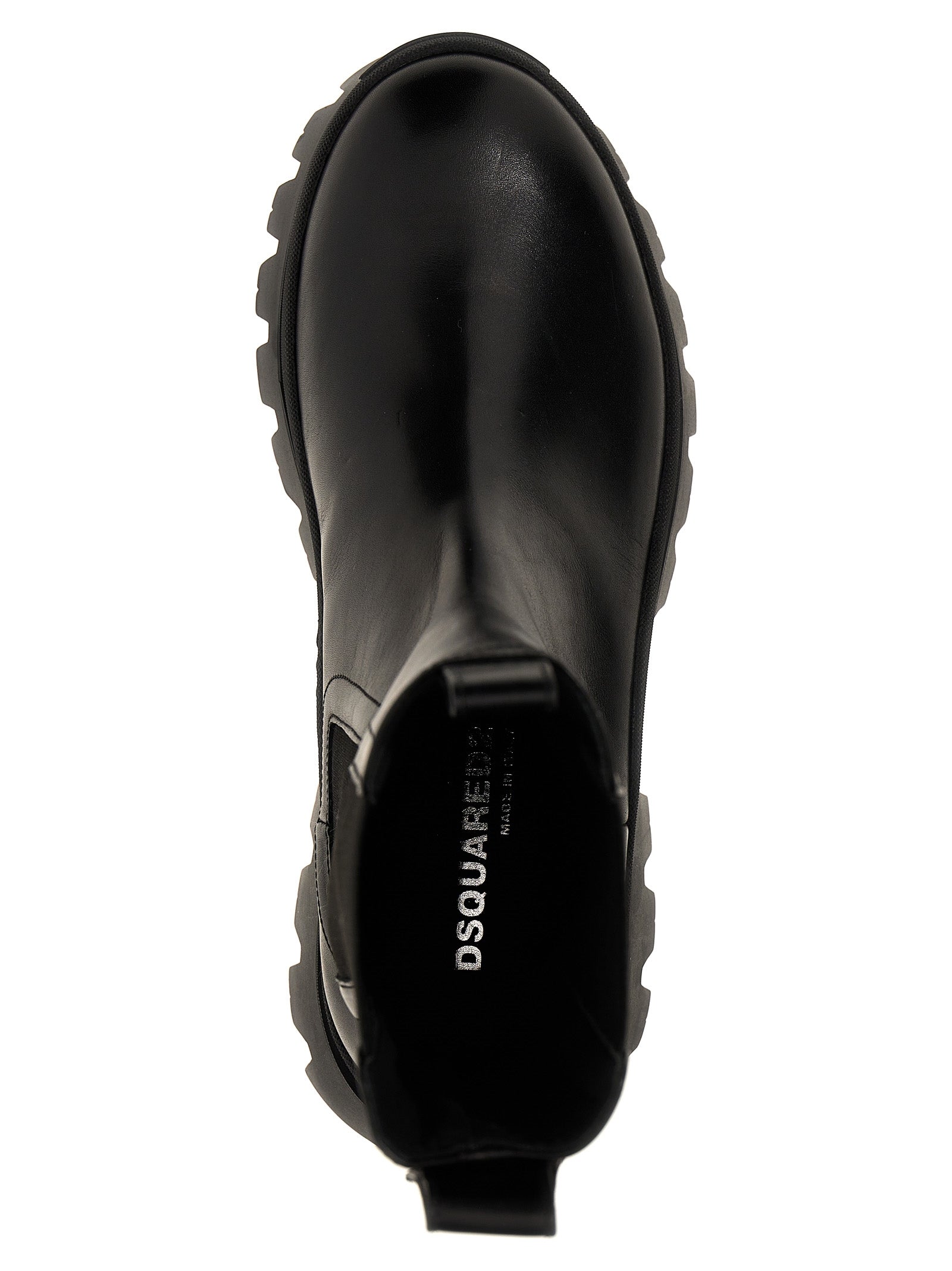 Dsquared² Black Calfskin Ankle Boots