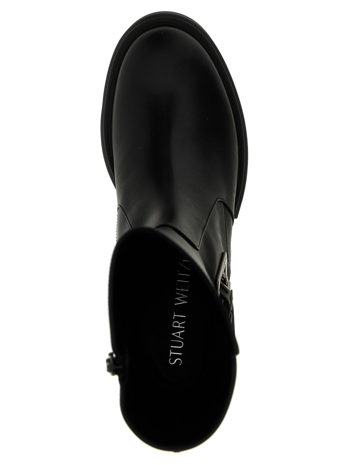 Stuart Weitzman Black Calfskin Ankle Boots - Elevate Your Elegance