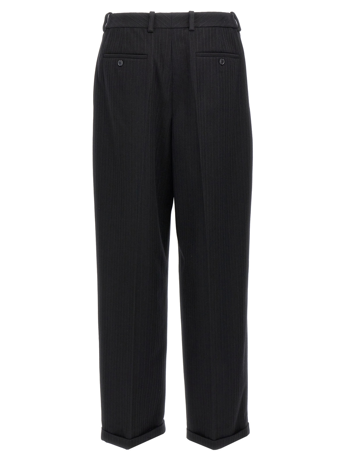 Saint Laurent Black Wool Dress Pants - Timeless Luxury Elegance