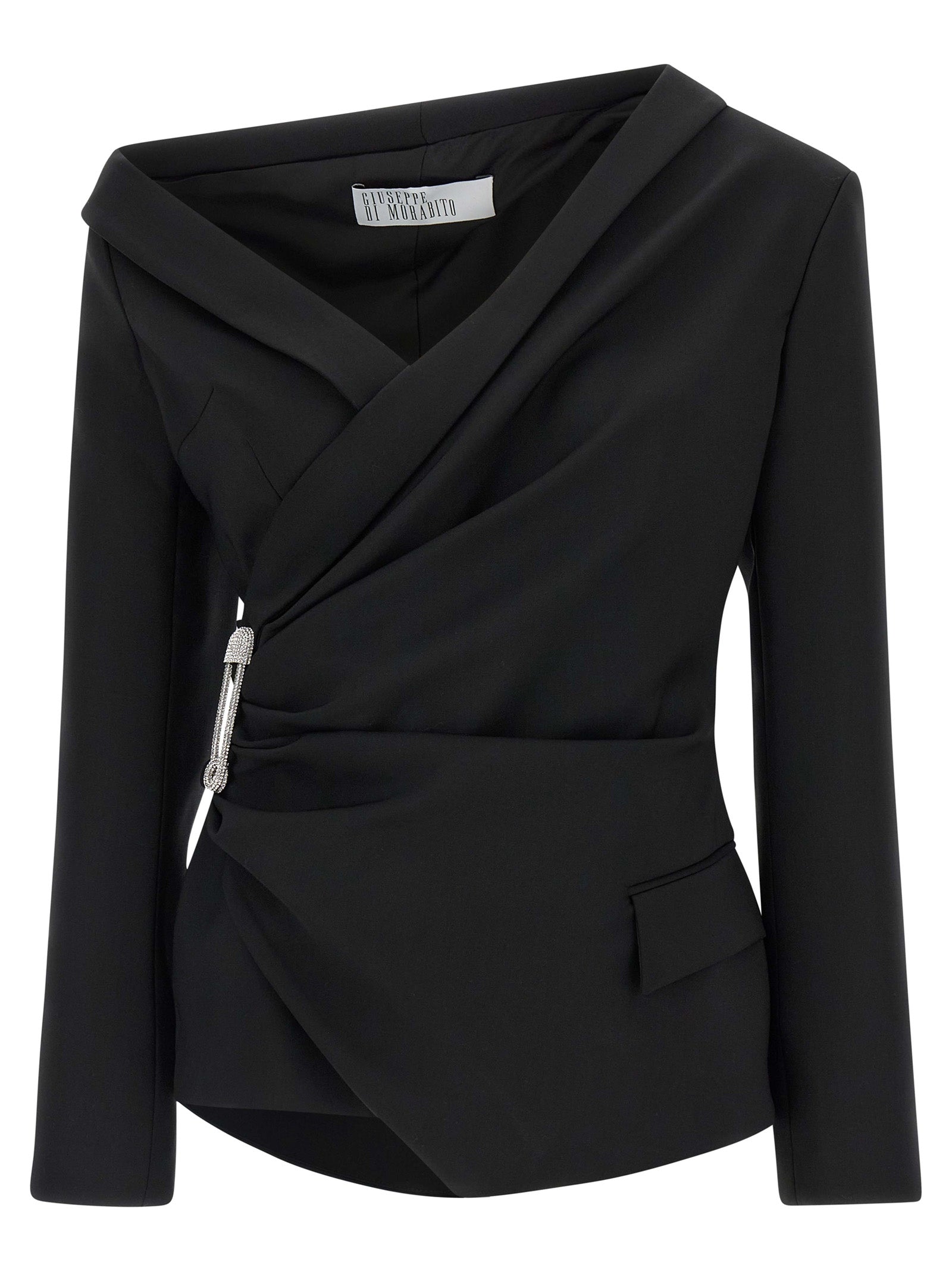 Giuseppe Di Morabito Black Virgin Wool Blazer - Timeless Luxury