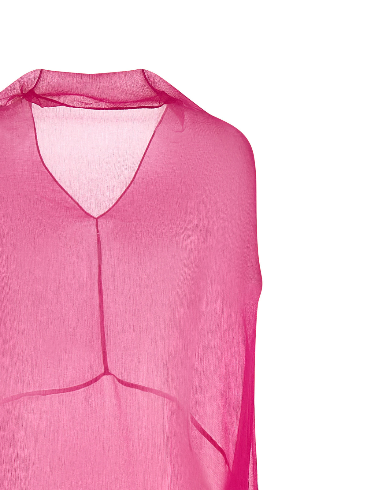 Dries Van Noten Fuchsia Silk Midi Dress - Timeless Luxury Elegance