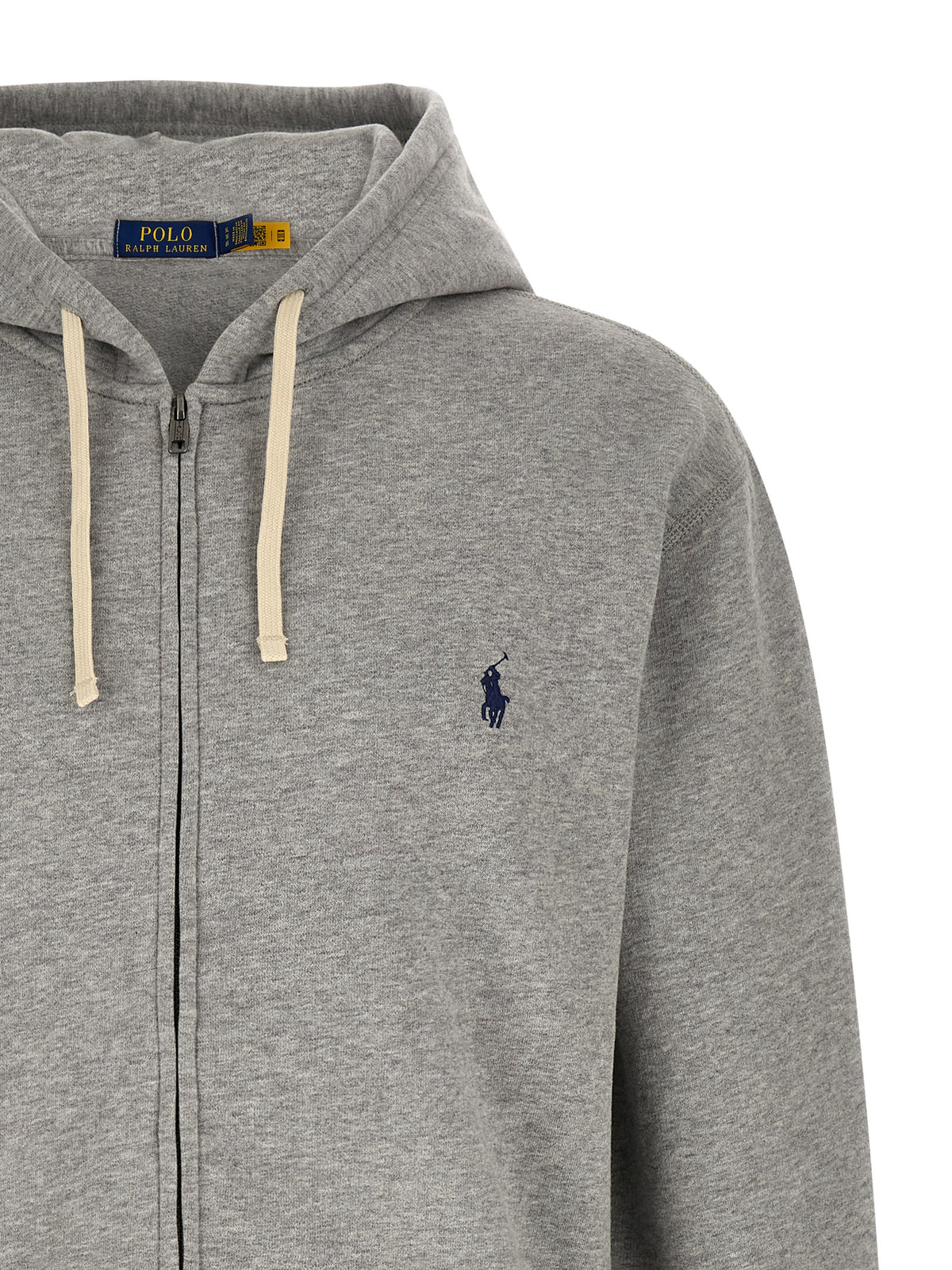 Elevate your style with the Polo Ralph Lauren Gray Cotton Sweatshirt, a luxurious blend of comfort and sophistication, perfect for discerning individuals seeking timeless elegance.
