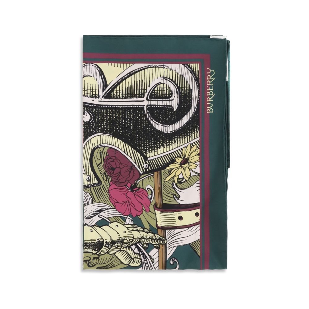 Burberry Bicolor Silk Scarf - Timeless Elegance in Silk
